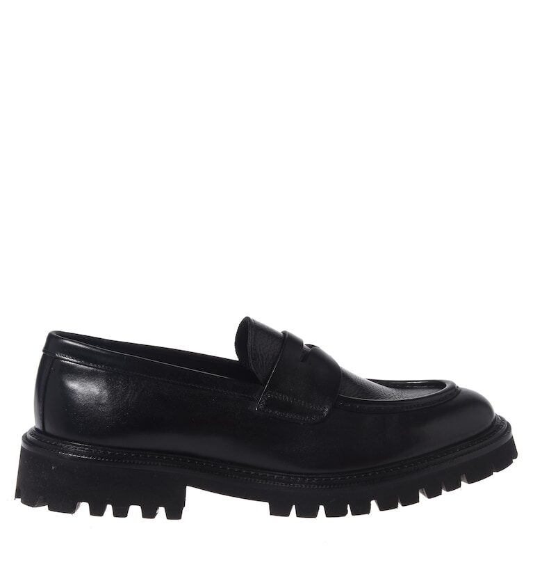 Кожени мокасини - Черен Baldinini