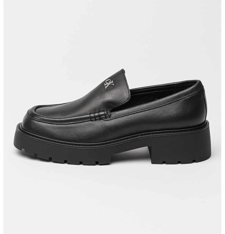 Кожени мокасини с лого CALVIN KLEIN JEANS