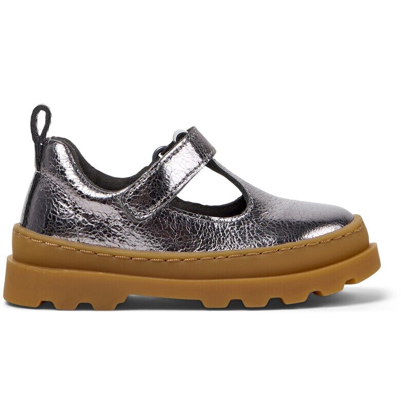 Кожени обувки Brutus с каишка - Tъмносив Camper