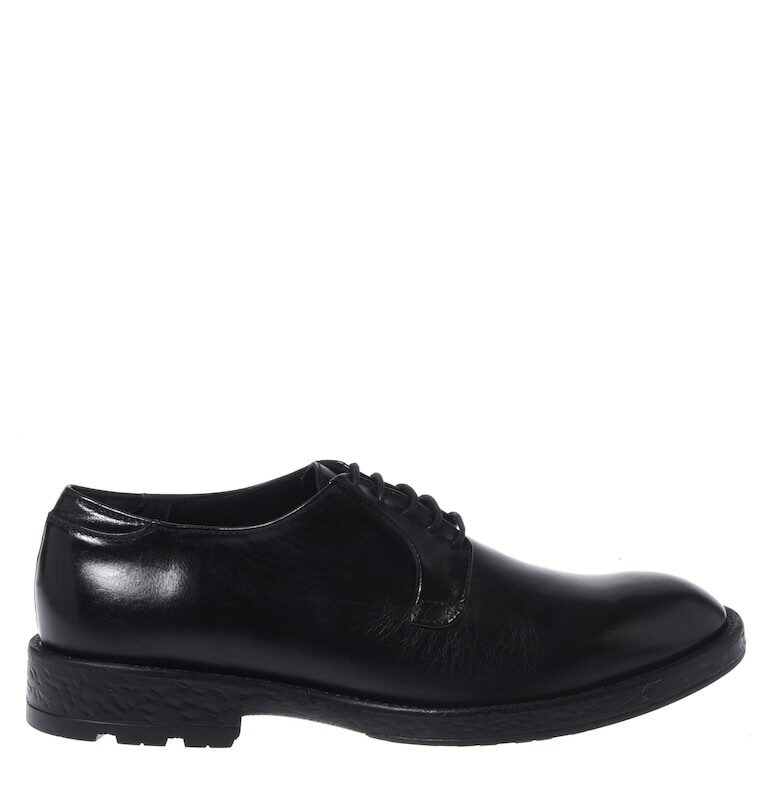 Кожени обувки Derby - Черен Baldinini