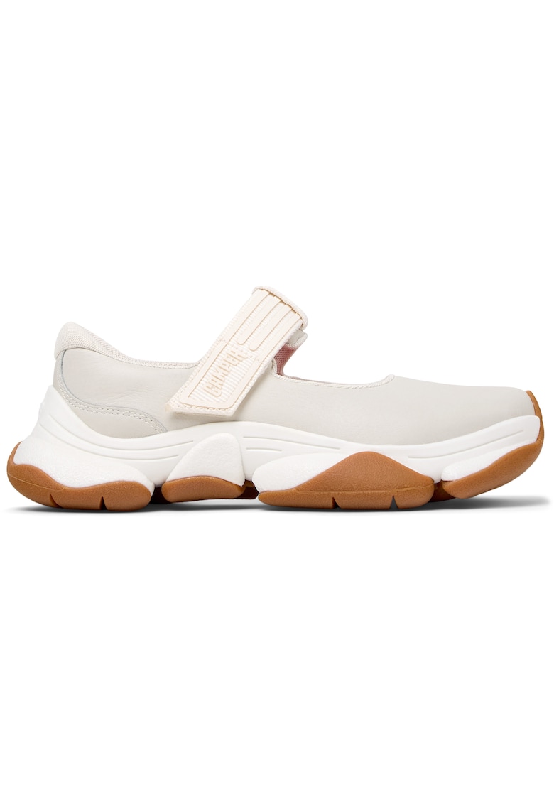 Кожени обувки Karst 2 Mary Jane - Мръснобял Camper