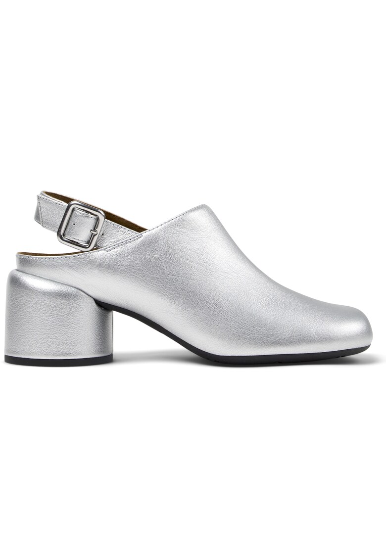 Кожени обувки Niki 1177 с отворена пета - Сребрист Camper