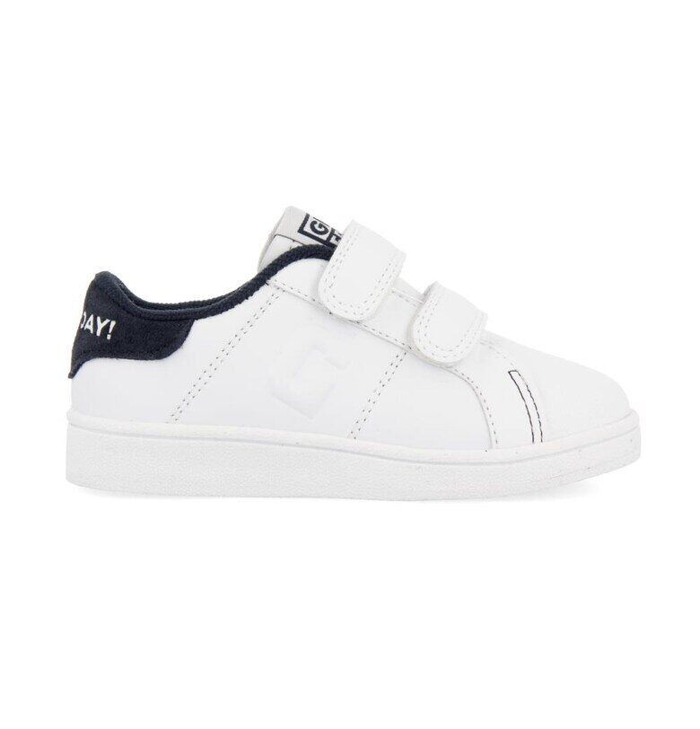 Кожени обувки с велур и велкро - Тъмносин Gioseppo