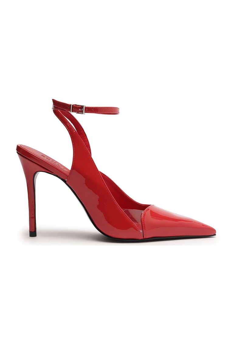 Кожени обувки стилето Bari - Червен Schutz