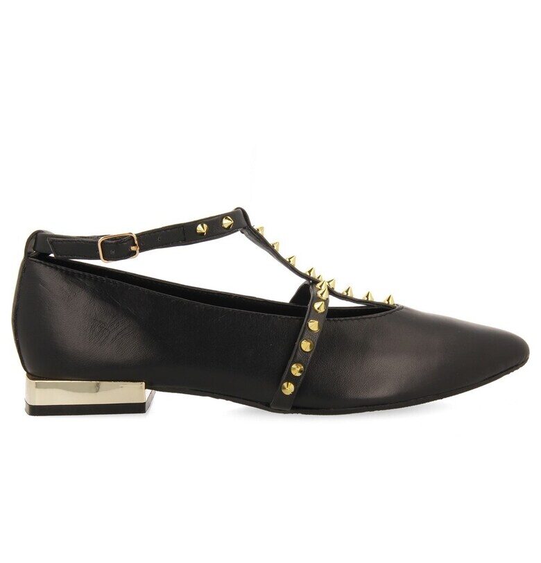 Кожени пантофки Nyborg с капси - Черен Gioseppo