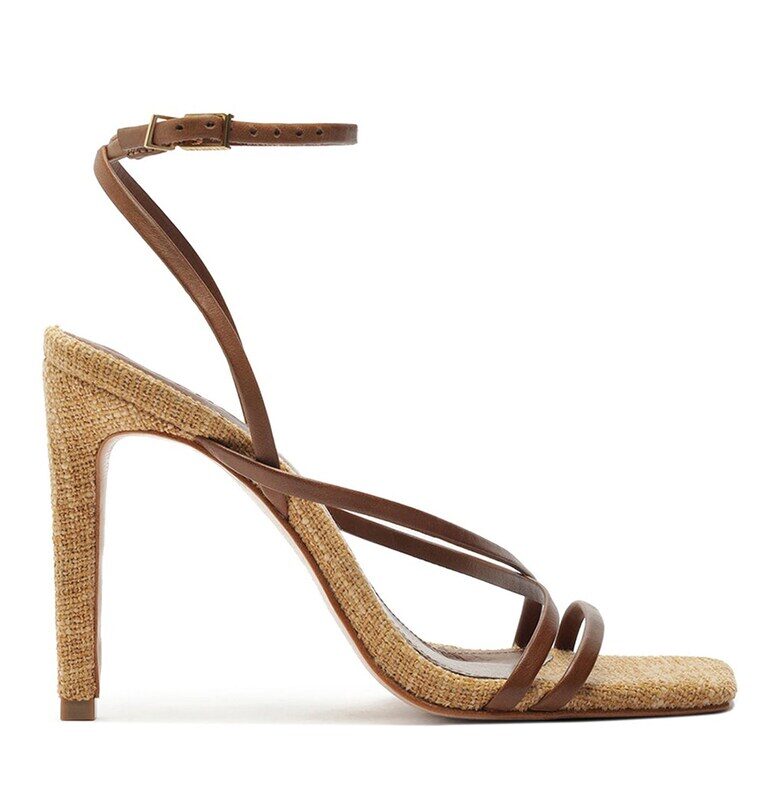 Кожени сандали Bari с каишки - Карамел Schutz