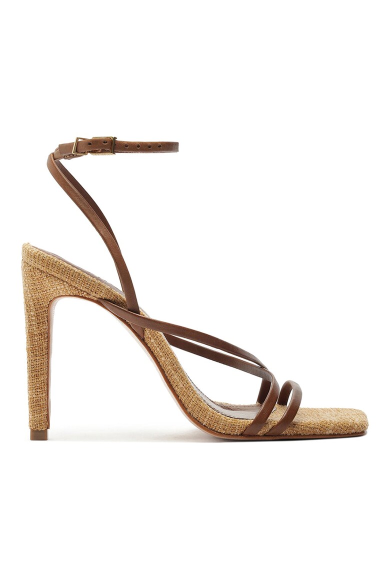 Кожени сандали Bari с каишки - Карамел Schutz