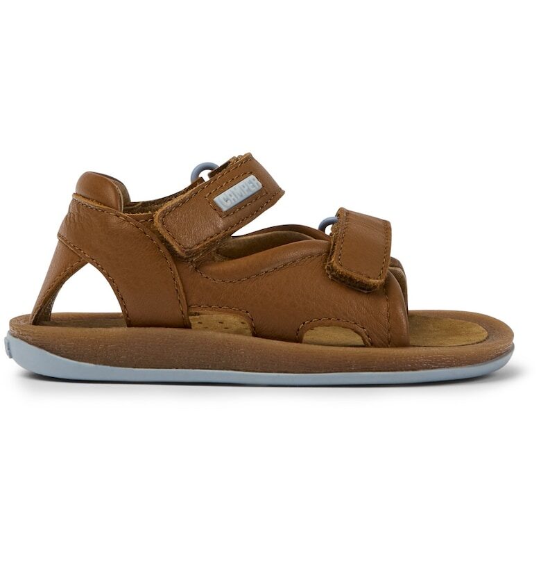 Кожени сандали Bicho с велкро - Кафяв Camper