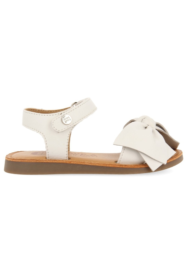 Кожени сандали DELONICE 28321 с панделка - Бял Gioseppo