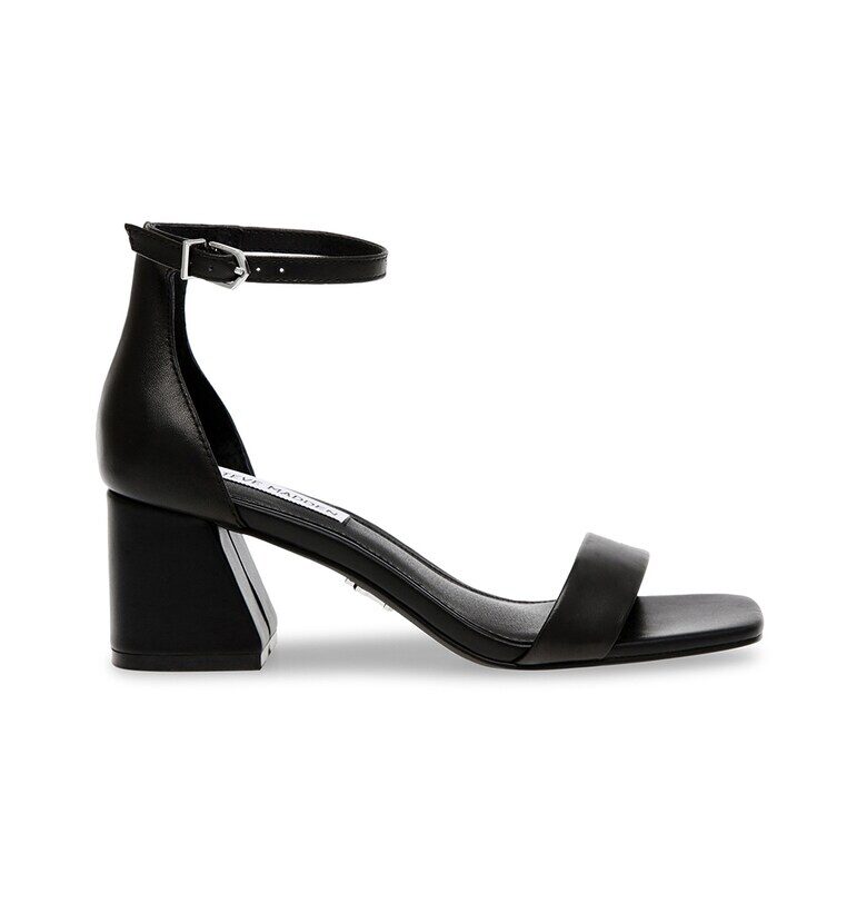 Кожени сандали Epix с масивен ток - Черен Steve Madden