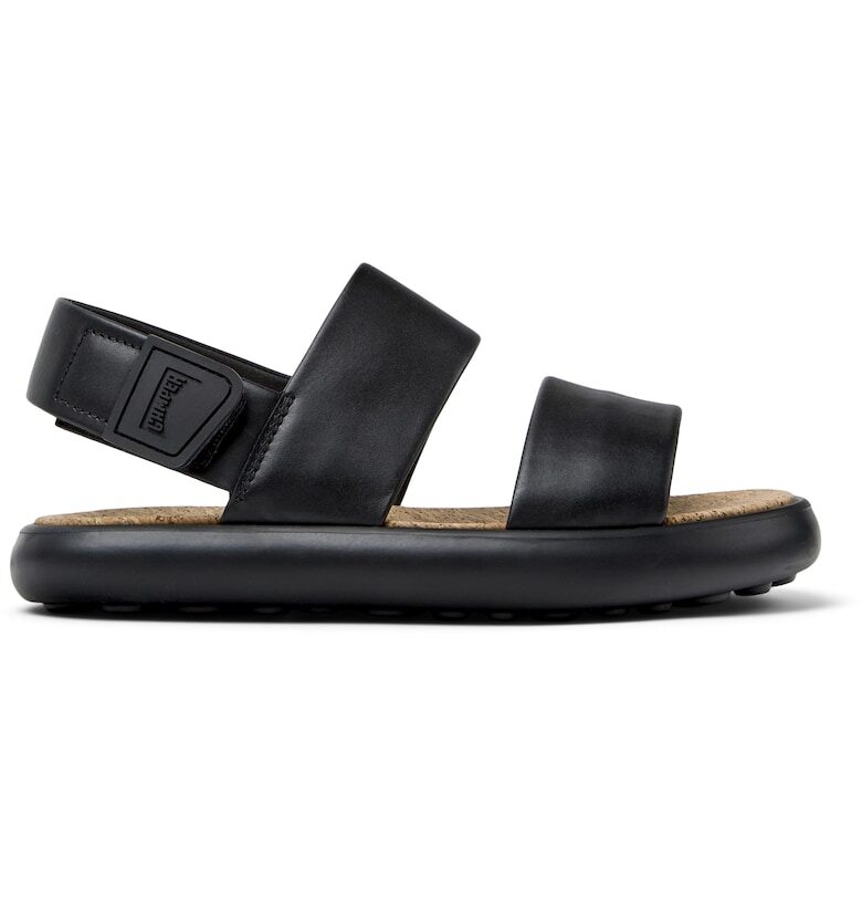 Кожени сандали Pelotas Flota - Черен Camper