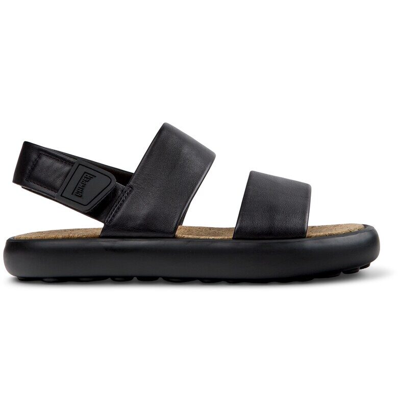 Кожени сандали Pelotas Flota - Черен Camper