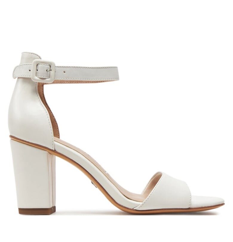 Кожени сандали с масивен ток Tamaris