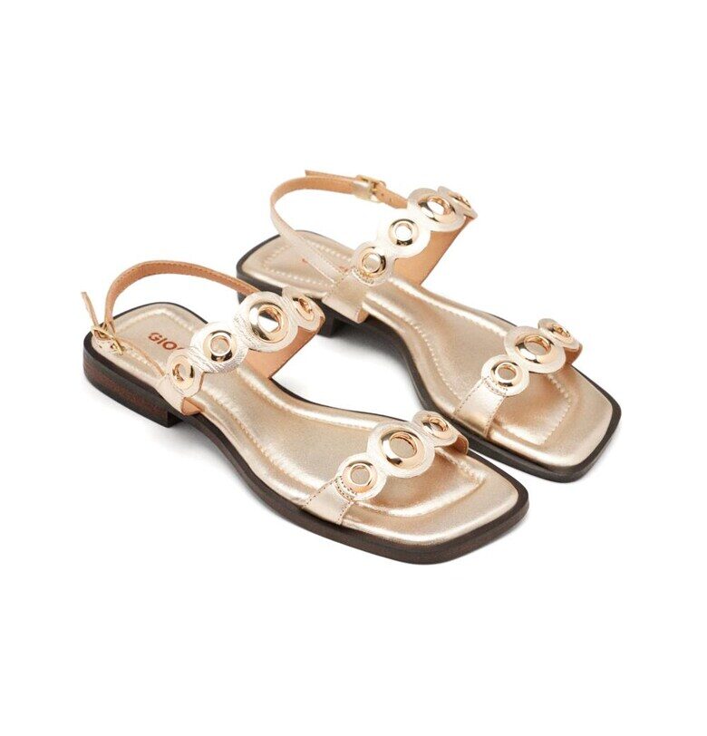 Кожени сандали с метал Gioseppo