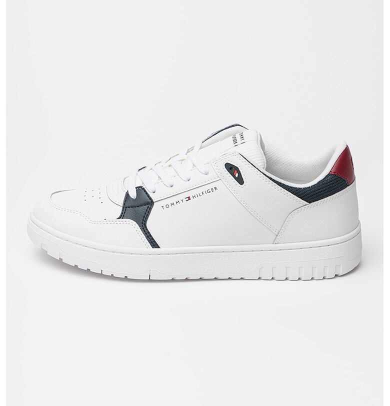 Кожени спортни обувки Core Lite с кожа - Черен/Бял Tommy Hilfiger