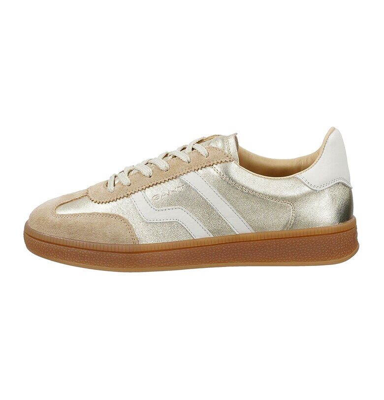 Кожени спортни обувки Cuzima с контрасти - Златист/Светло кафяво/Карамел Gant