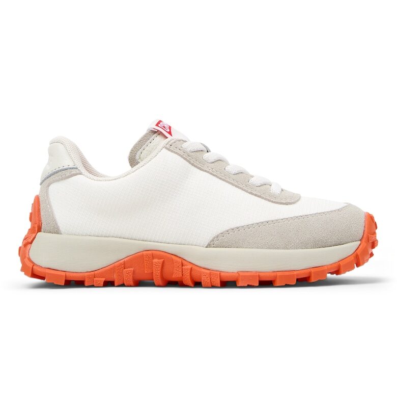 Кожени спортни обувки Drift Trail - Бял/Оранжев/Светло кафяво Camper