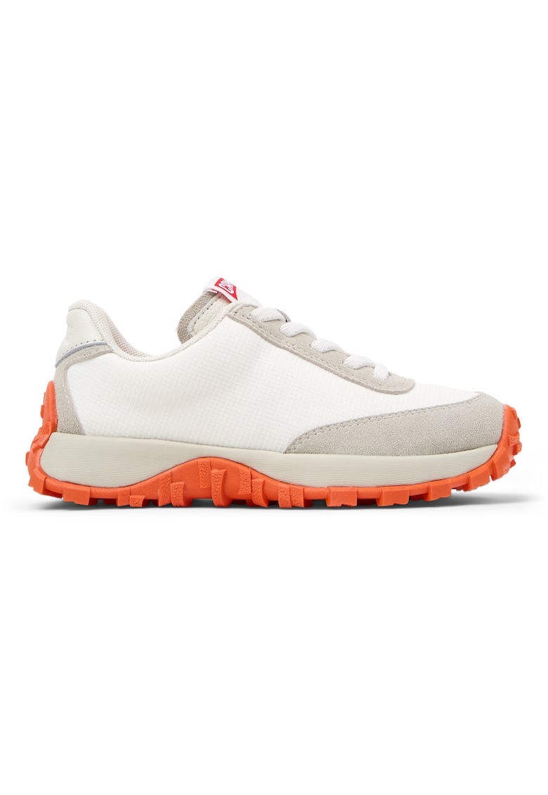 Кожени спортни обувки Drift Trail - Бял/Оранжев/Светло кафяво Camper