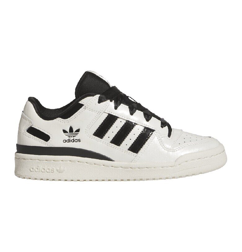 Кожени спортни обувки Forum под глезена - Слонова кост/Черен adidas Originals