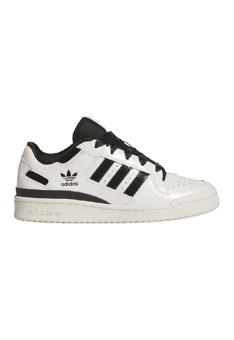 Кожени спортни обувки Forum под глезена - Слонова кост/Черен adidas Originals