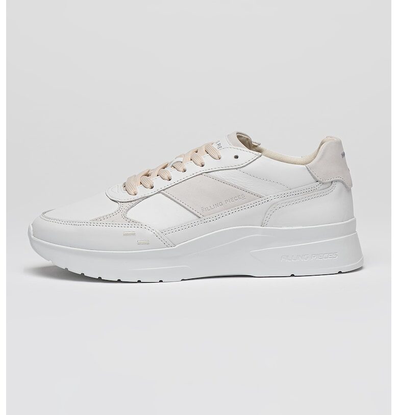 Кожени спортни обувки Jet Runner - Бял/Светло сив FILLING PIECES