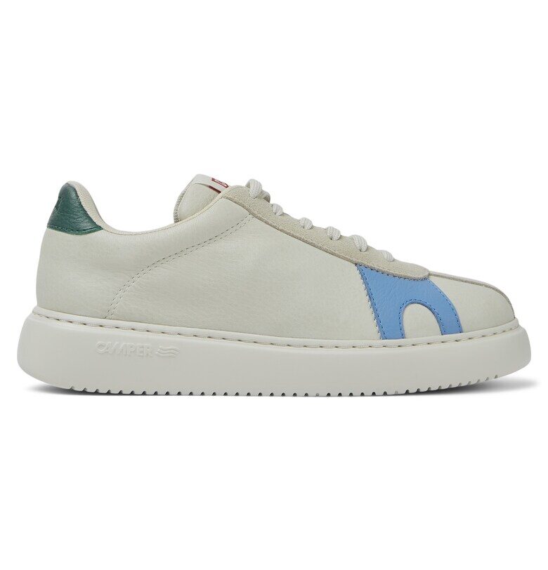 Кожени спортни обувки K21 Twins - Бял/Зелен/Светлосин Camper