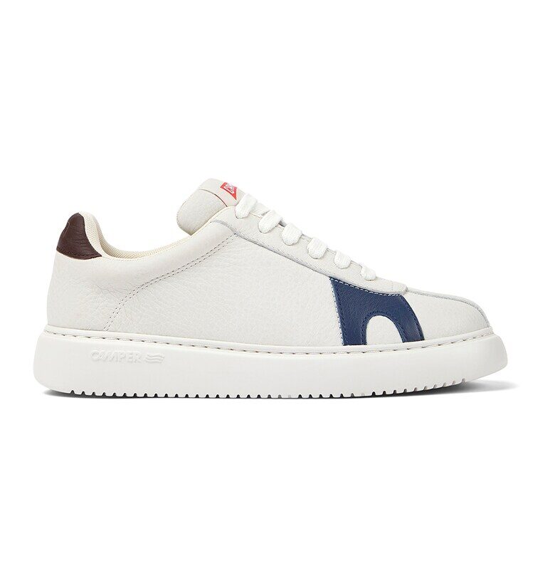 Кожени спортни обувки K21 Twins - Бял/Кафяв/Тъмносин Camper