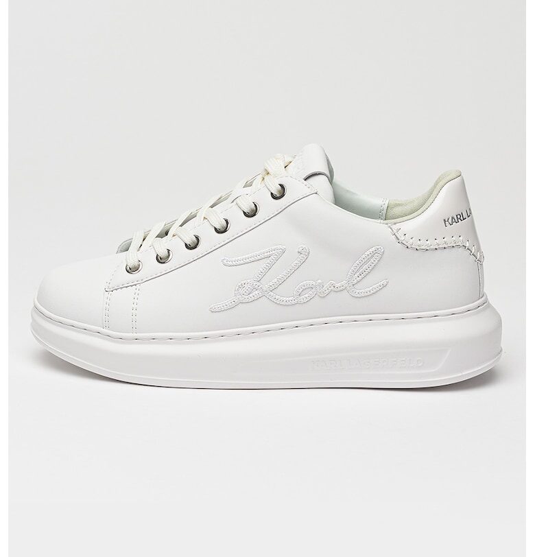 Кожени спортни обувки Kapri Cornelly - Бял Karl Lagerfeld