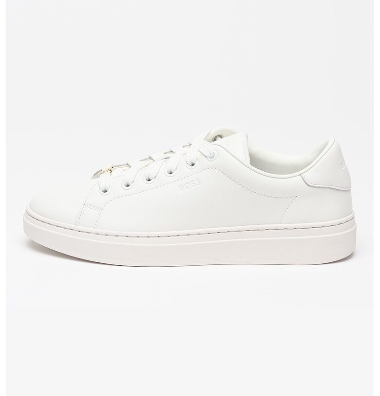 Кожени спортни обувки Kieran - Бял BOSS