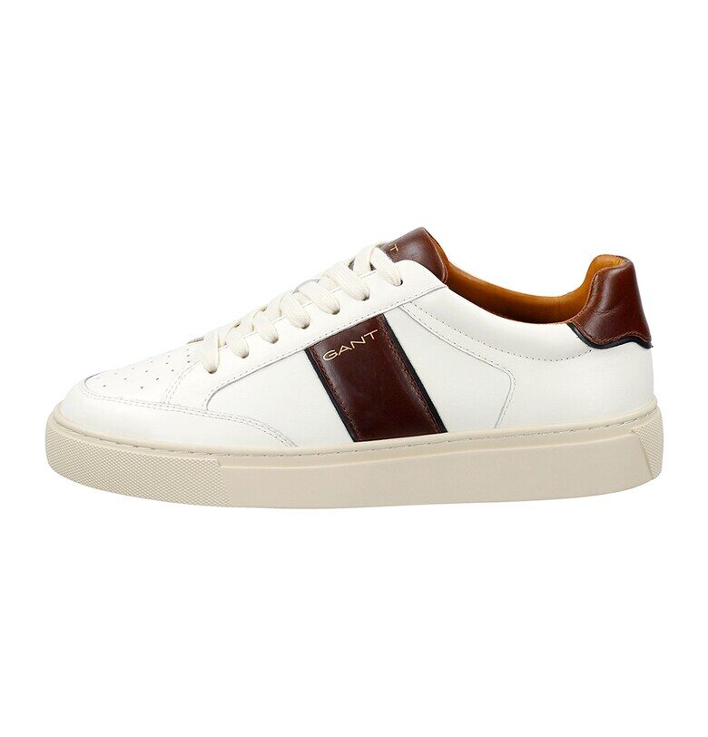 Кожени спортни обувки Mcjulien с връзки - Коняк кафяв/Сламеножълт/Мръснобял Gant