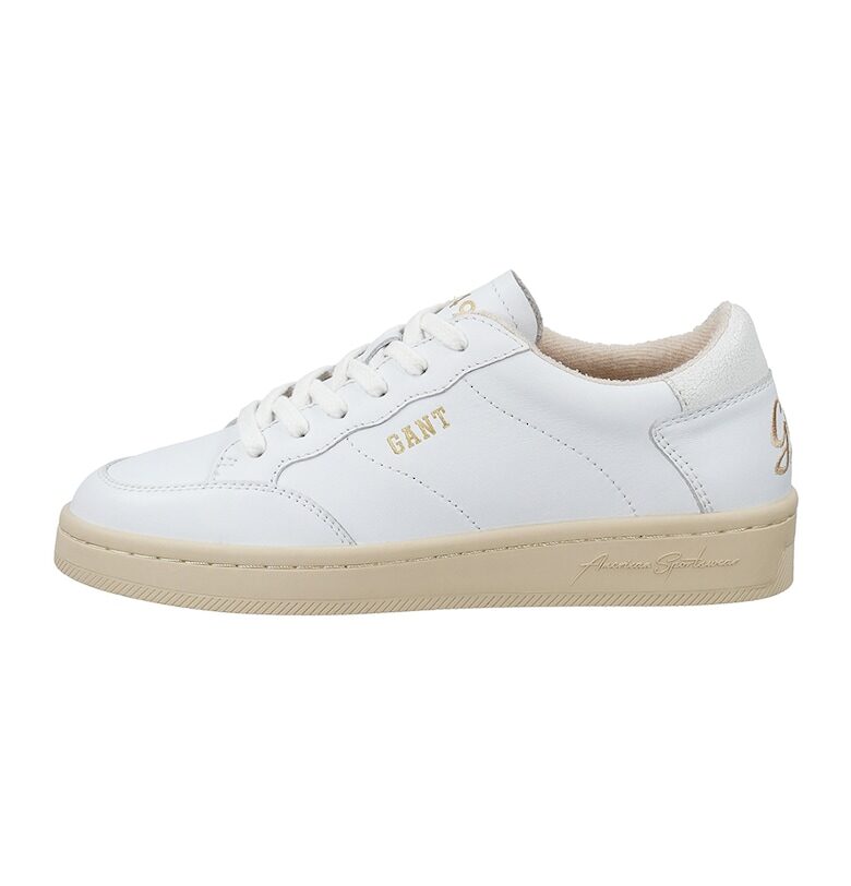 Кожени спортни обувки Prepla - Златист/Бял Gant