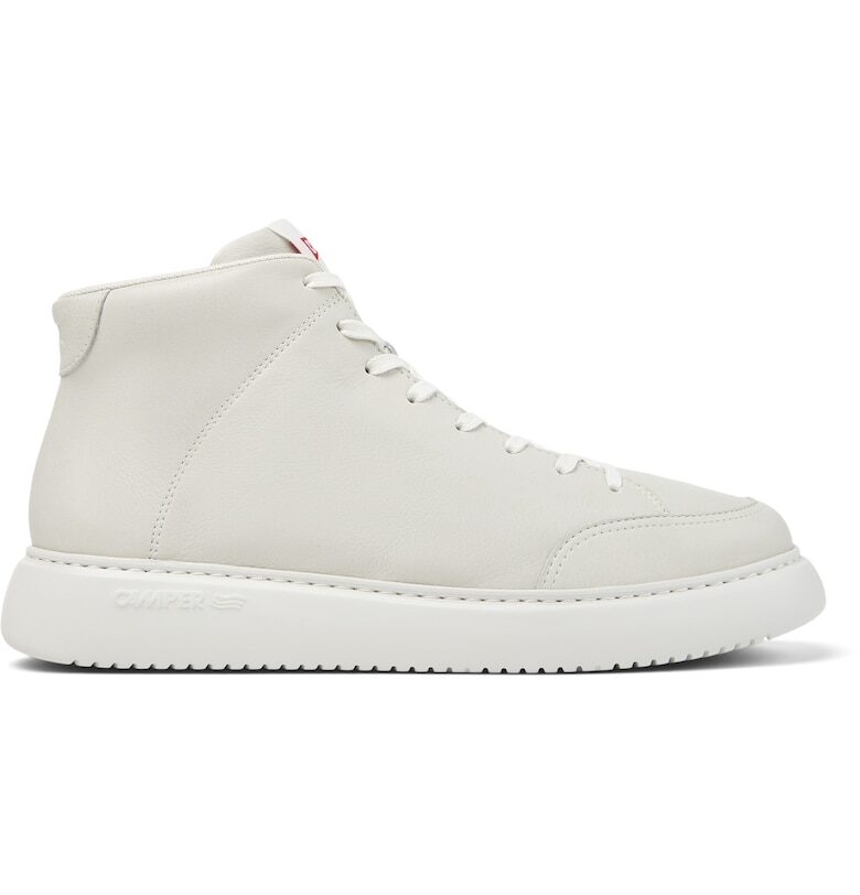 Кожени спортни обувки Runner K21 1237 над глезена - Крем Camper