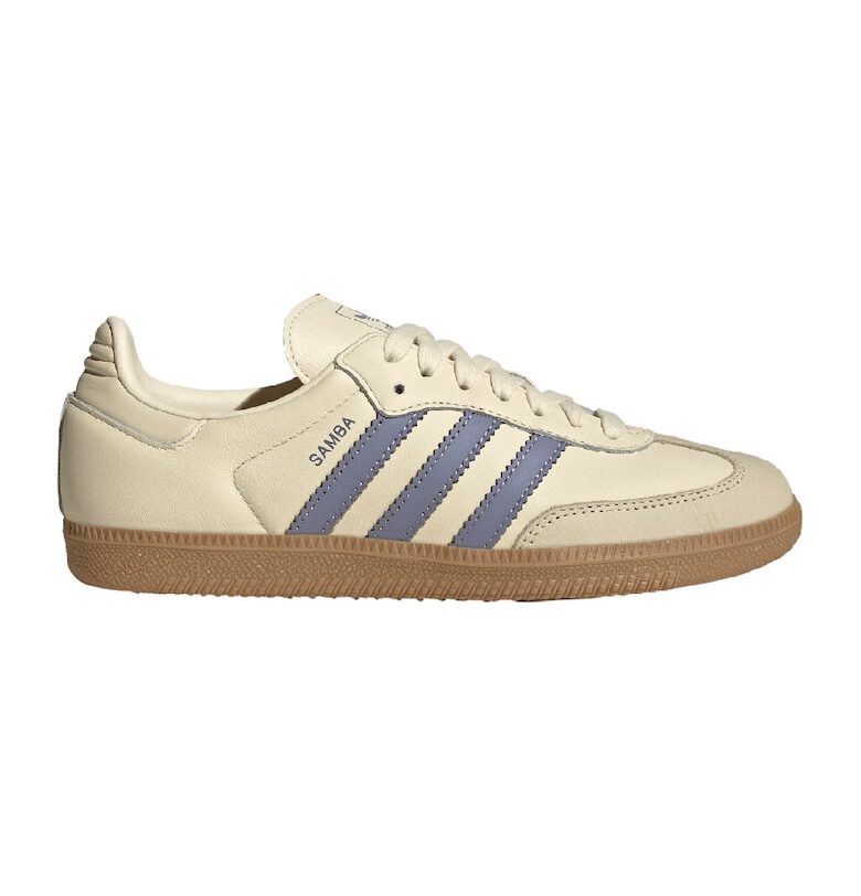 Кожени спортни обувки Samba - Бледовиолетов/Светло бежово adidas Originals