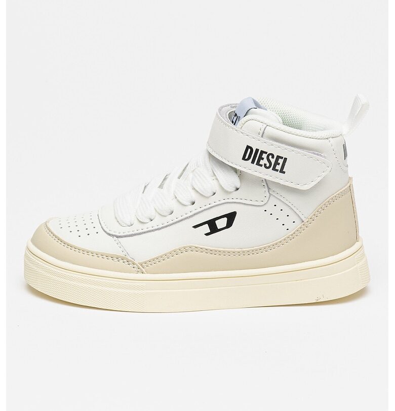 Кожени спортни обувки Tracker-D - Бял/Сиво-бежов Diesel