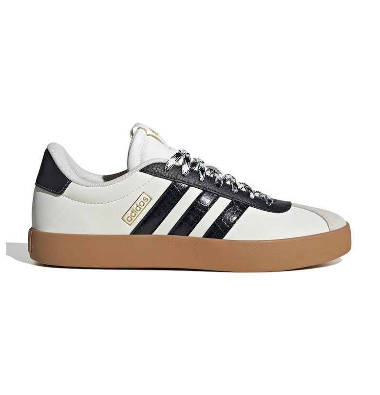 Кожени спортни обувки VL Court 3.0 - Черен/Мръснобял adidas Sportswear