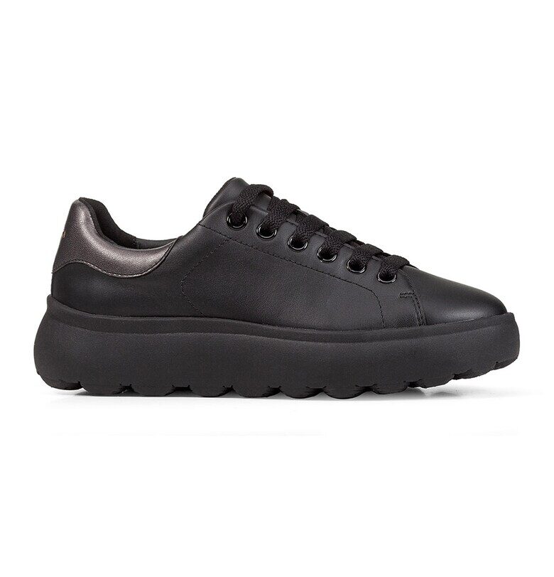Кожени спортни обувки - Черен Geox