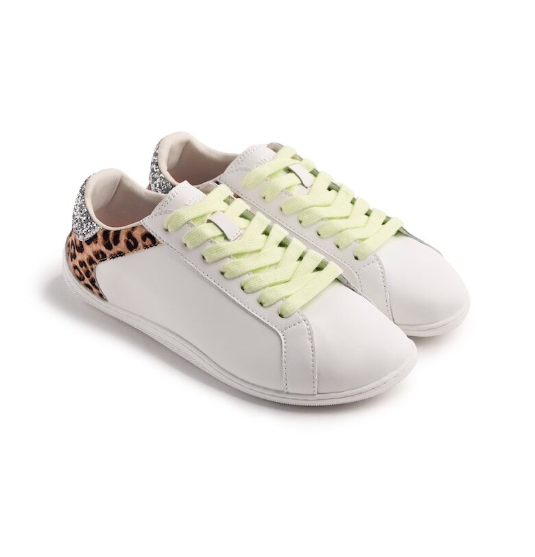 Кожени спортни обувки под глезена - Бял/Кафяв Gioseppo