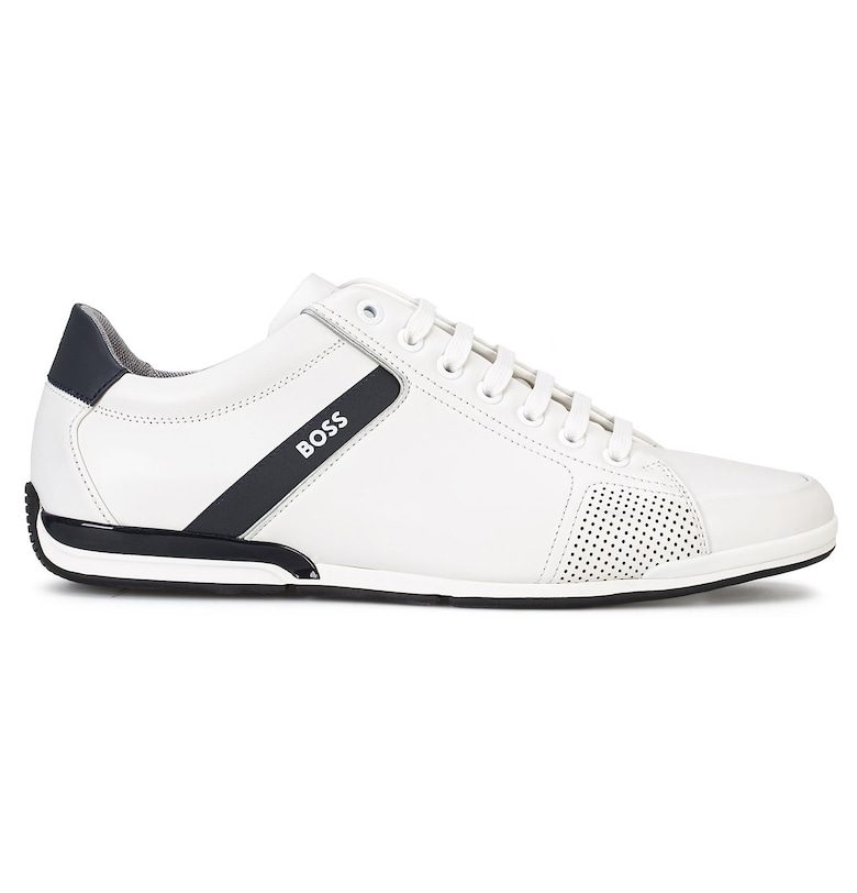 Кожени спортни обувки с лого BOSS