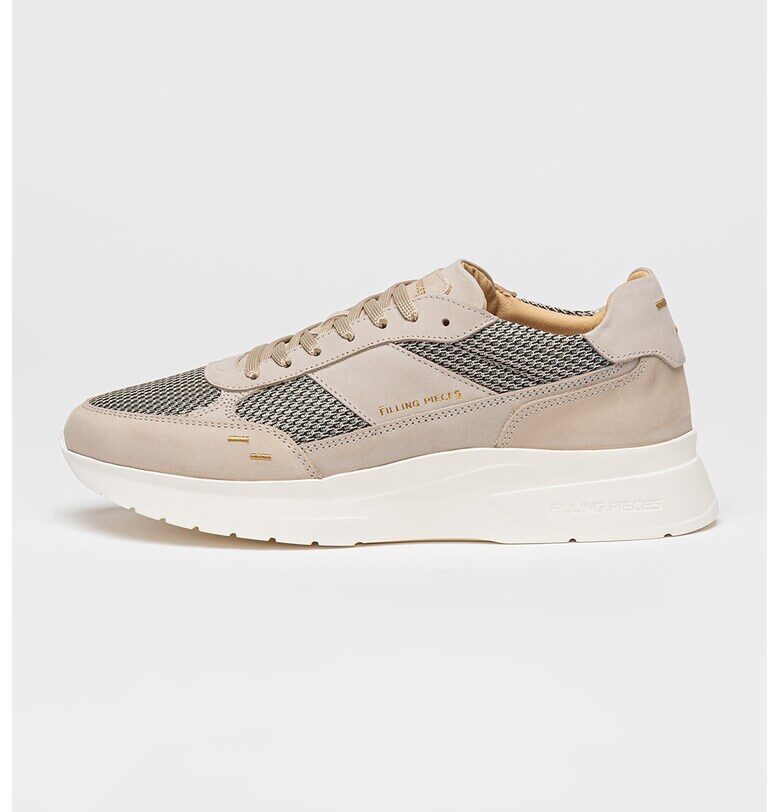 Кожени спортни обувки с мрежа - Бежов FILLING PIECES