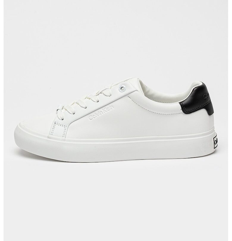 Кожени спсортни обувки - Черен/Бял CALVIN KLEIN