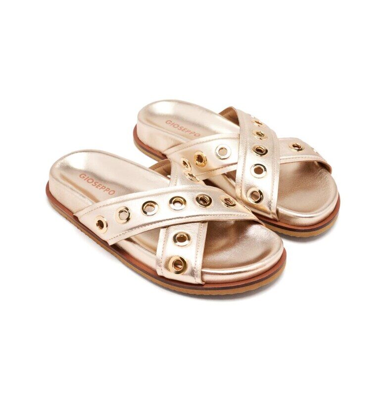 Кожени чехли Hiles - Златист Gioseppo