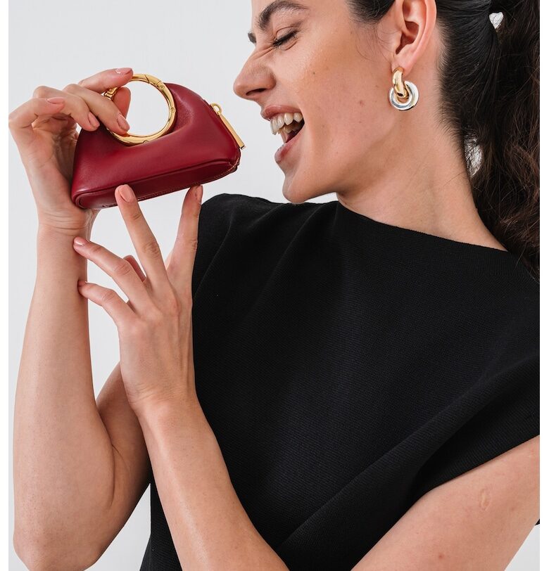 Кожено портмоне The Callino - Бордо JACQUEMUS