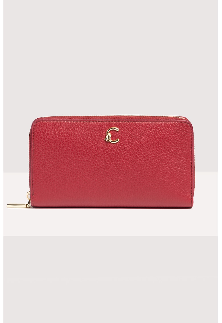 Кожено портмоне с цип COCCINELLE