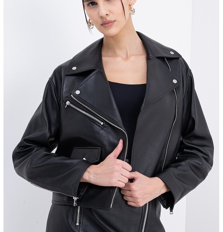 Кожено яке Laridas - Черен HUGO