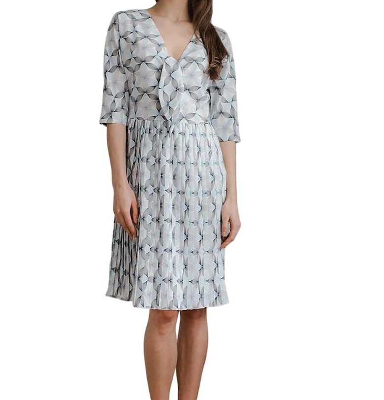 Коктейлна рокля 590219 - Ленитиф - Полиестер/Еластан - Многоцветна Lenitif