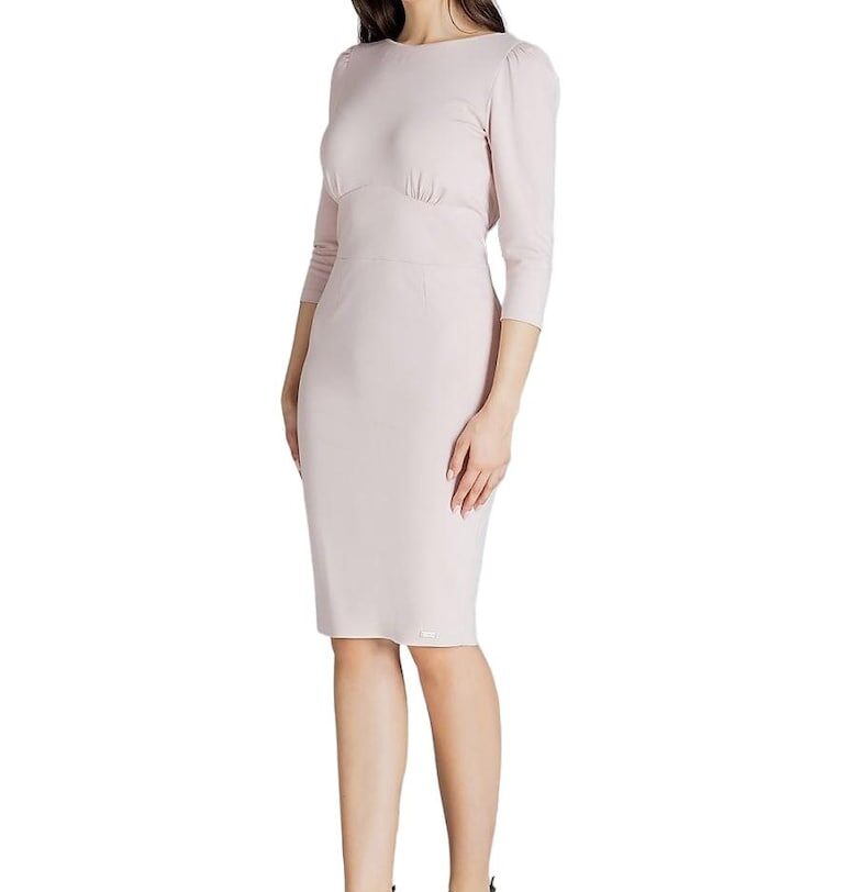 Коктейлна рокля - Ленитиф - Вискоза/Полиестер - Розово Lenitif