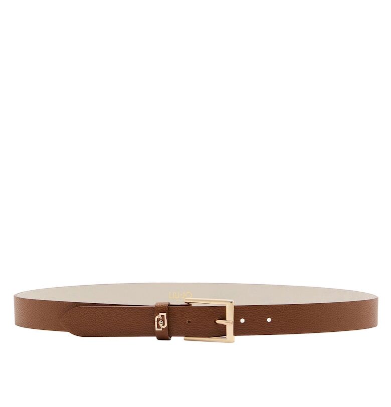 Колан от еко кожа с правоъгълна тока - Коняк кафяв Liu Jo