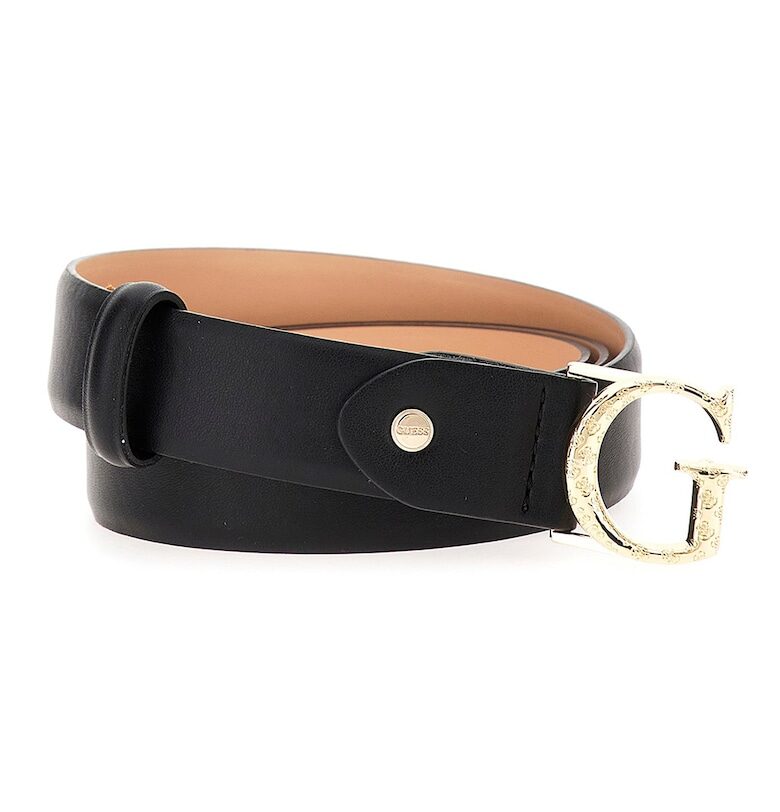 Колан от еко кожа с тока с игла - Черен GUESS
