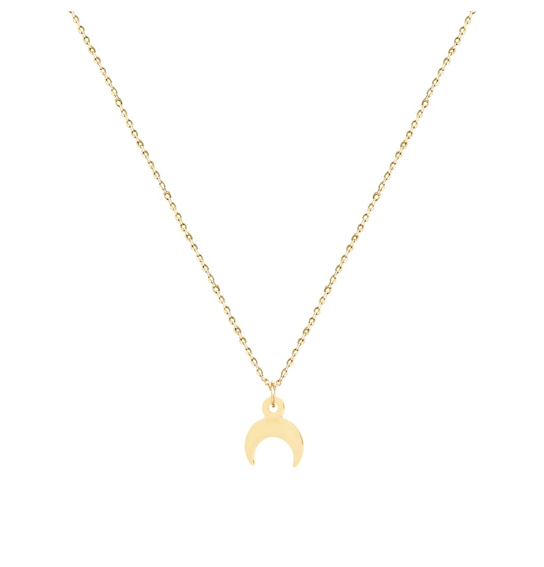 Колие Злато 585 14К - Half Moon - Полумесец e-Crystal