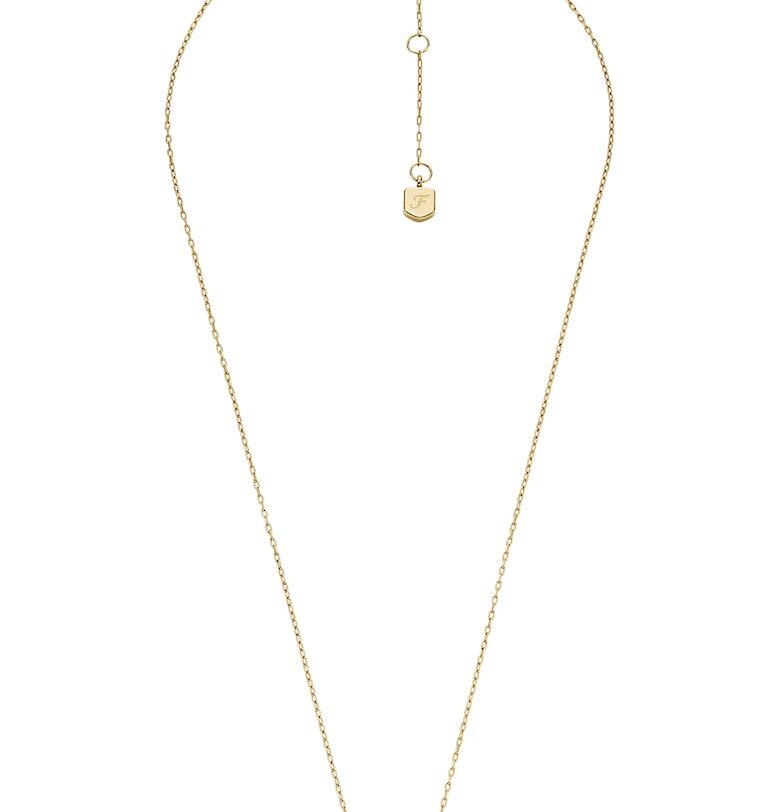 Колие и обеци с кристали Fossil